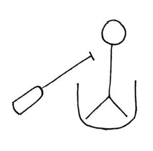 inclined paddle graphic.